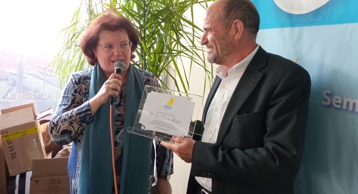 La presidenta Margarita Martín, durante su discurso