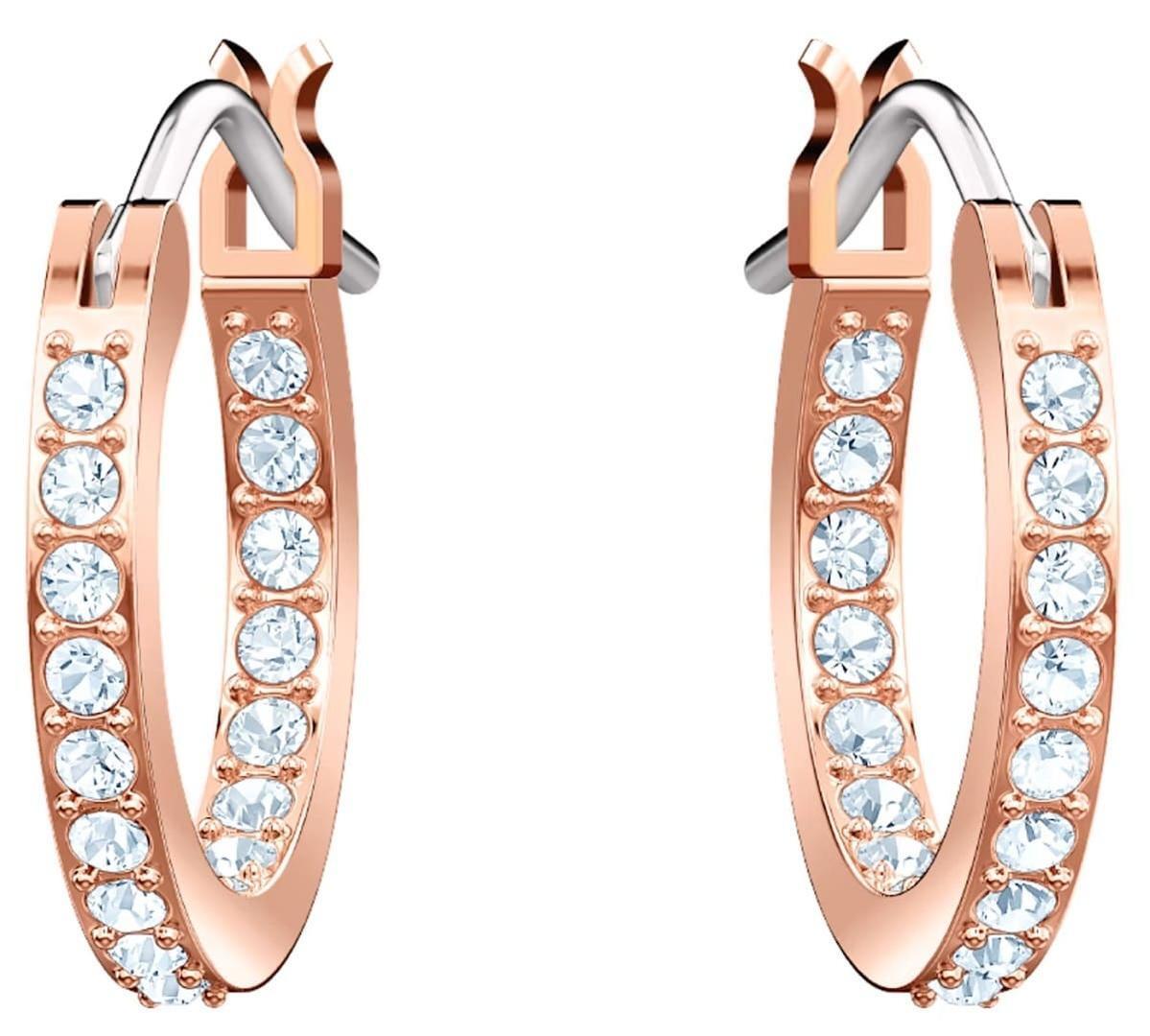 Pendientes de aro con ojo turco de Swarovski