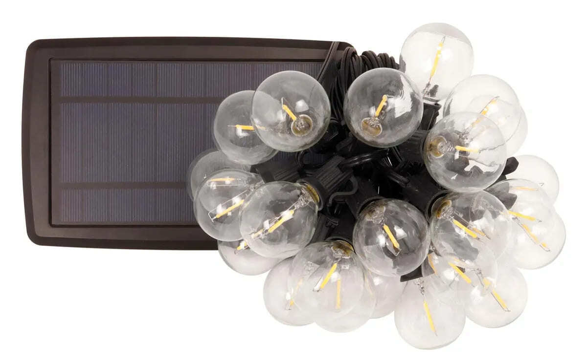 Guirnalda exterior solar Borealis 25 luces de Leroy Merlin
