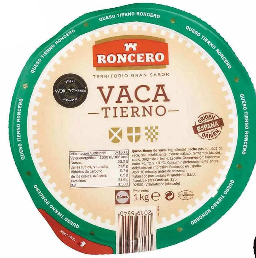 Queso tierno vaca Roncero