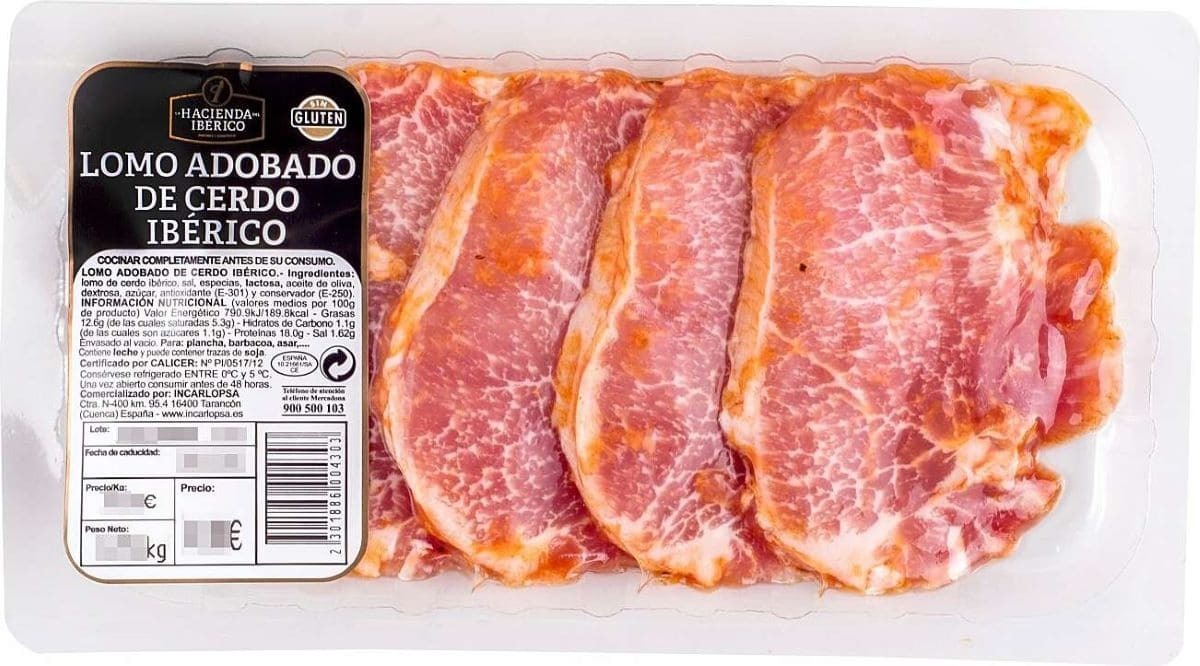 Lomo de cerdo ibérico adobado