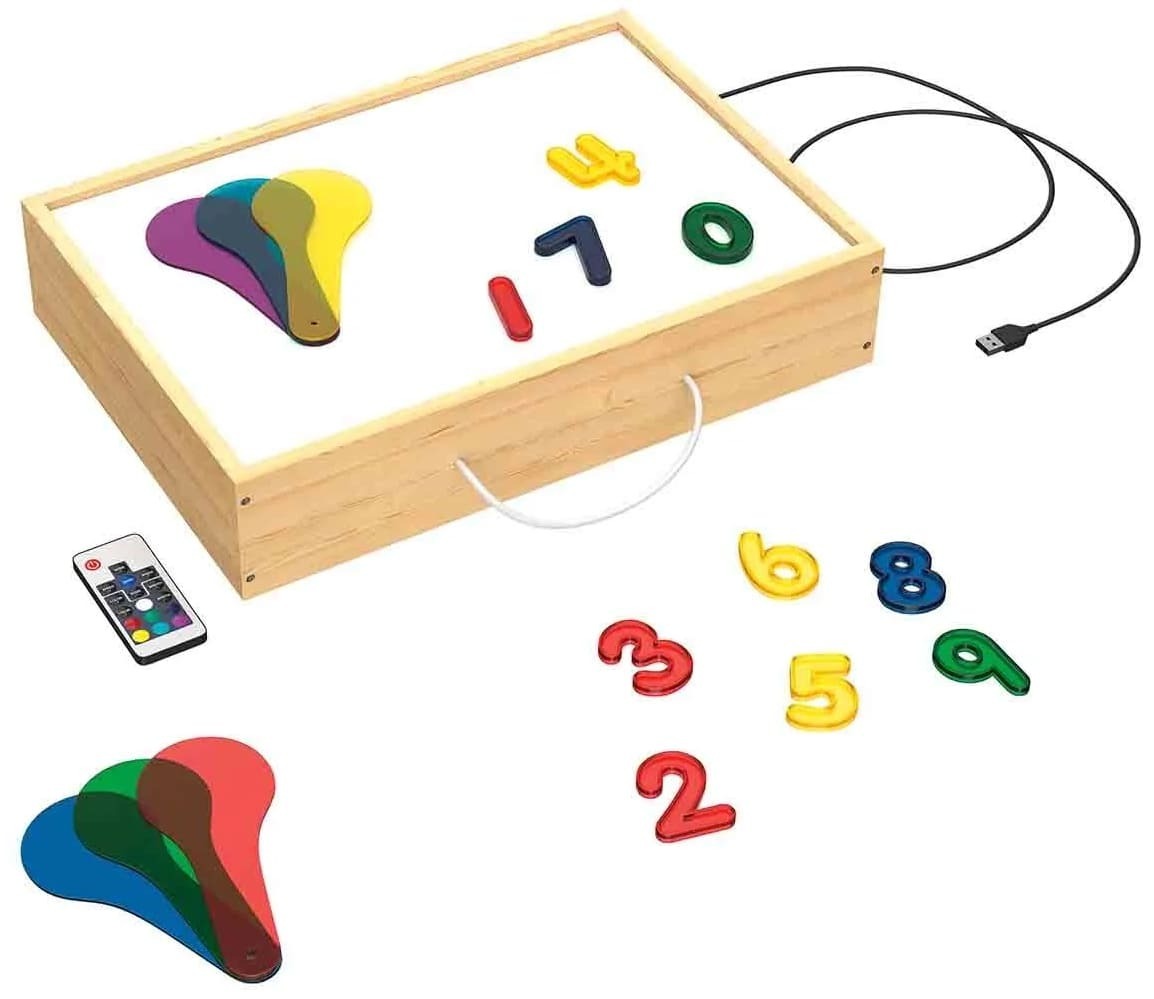 Caja luminosa de madera