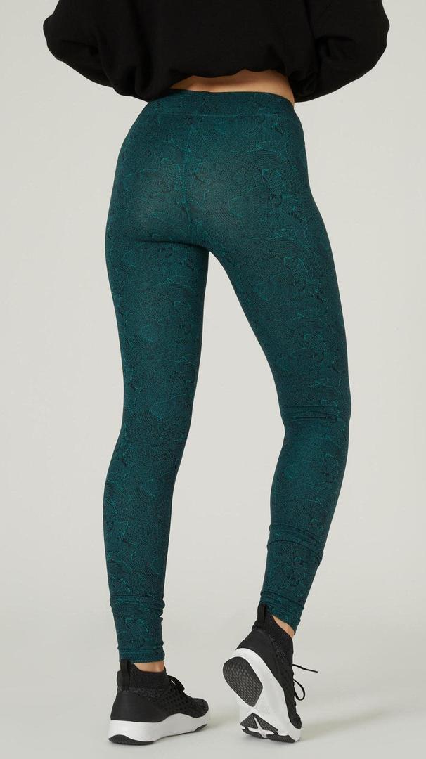 Leggings algodón Fitness Fit+ verde