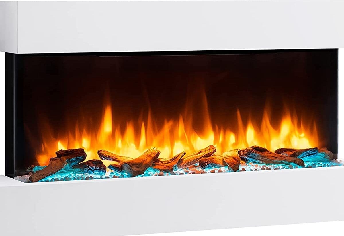 RICHEN Chimenea eléctrica Ignis - Chimenea eléctrica de Pared con calefacción