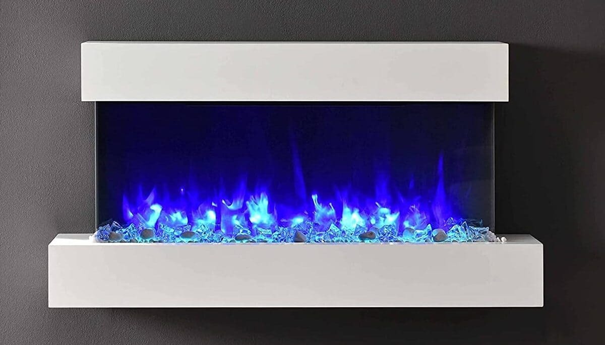 ​

​ RICHEN Chimenea eléctrica Ignis - Chimenea eléctrica de Pared con calefacción ​

​