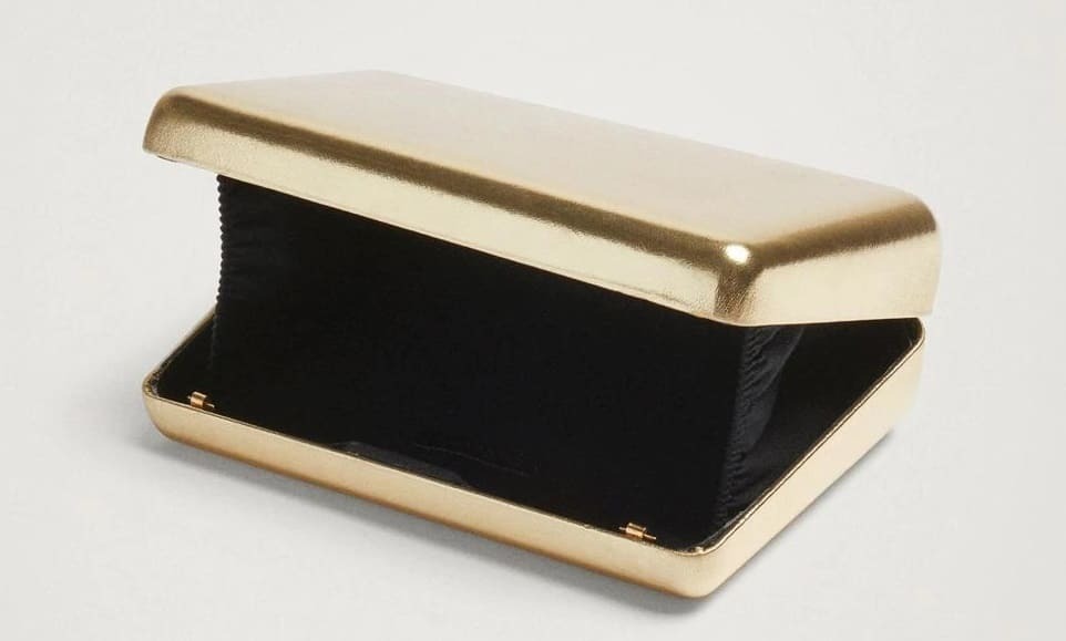 Bolso de fiesta de mujer de cadena dorado de Parfois en El Corte Inglés