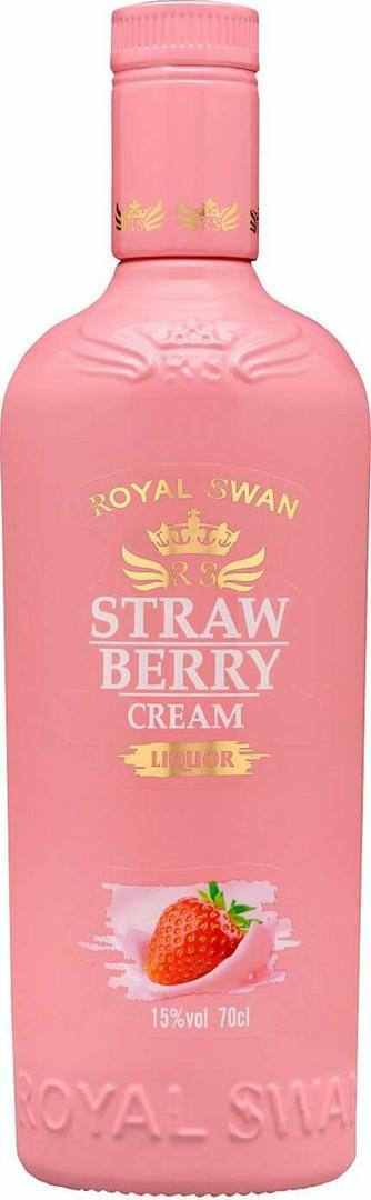 Licor crema de fresa Royal Swan