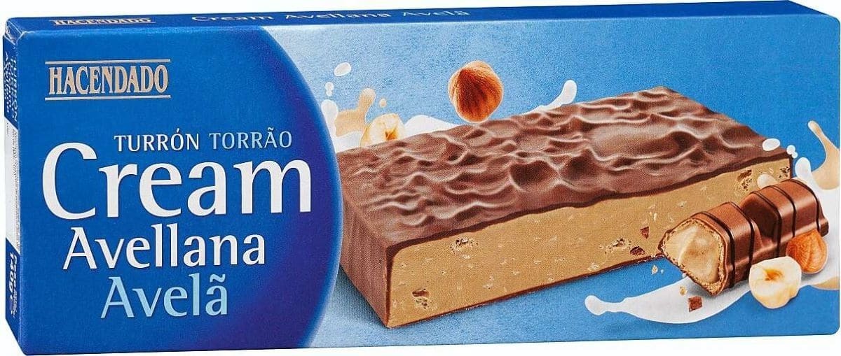 Turrón de chocolate y avellana Hacendado