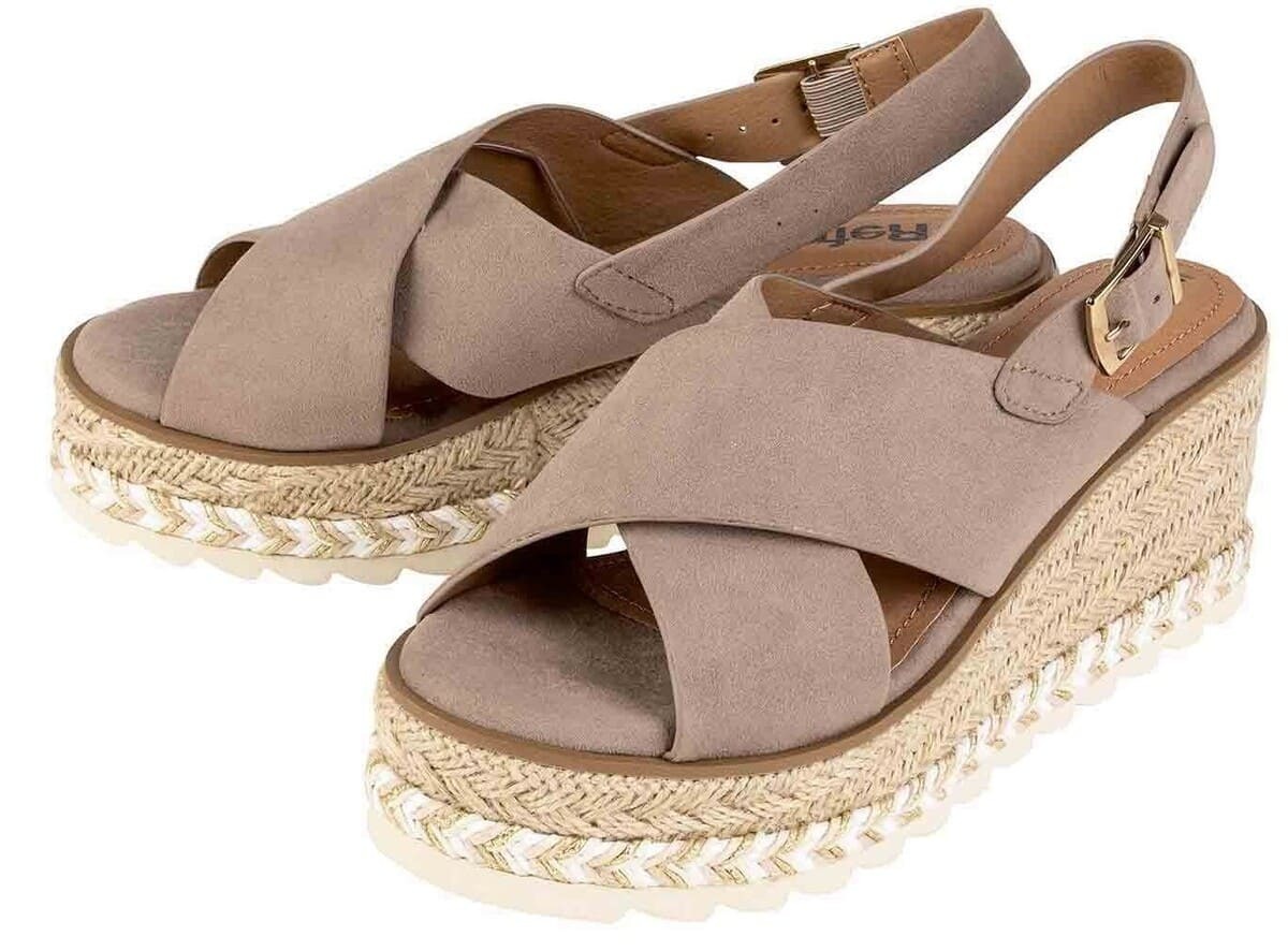 Sandalias cruzadas de cuña Refresh