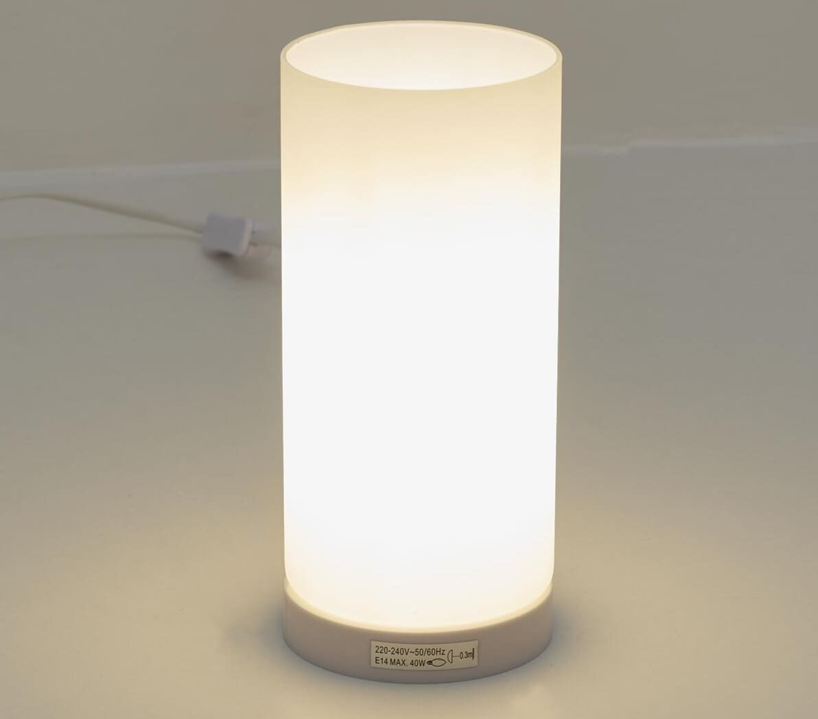 Lámpara de mesa Basic 1 luz E14 D10 INSPIRE blanco