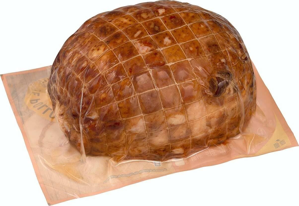 Roti de pollo relleno de jamón y queso