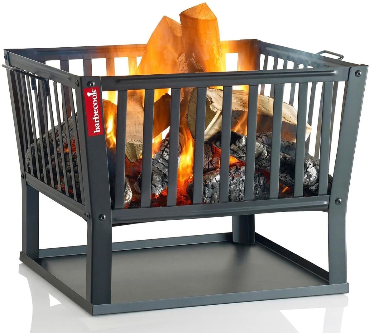 Brasero de exterior BARBECOOK BC-WOO-6010 de acero lacado de 62x62 cm