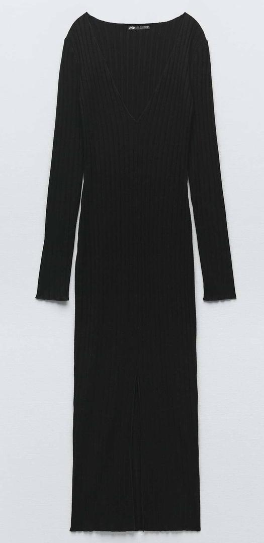 VESTIDO RIB SOFT NEGRO