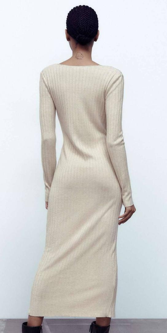 ​

​ VESTIDO RIB SOFT BEIGE
​