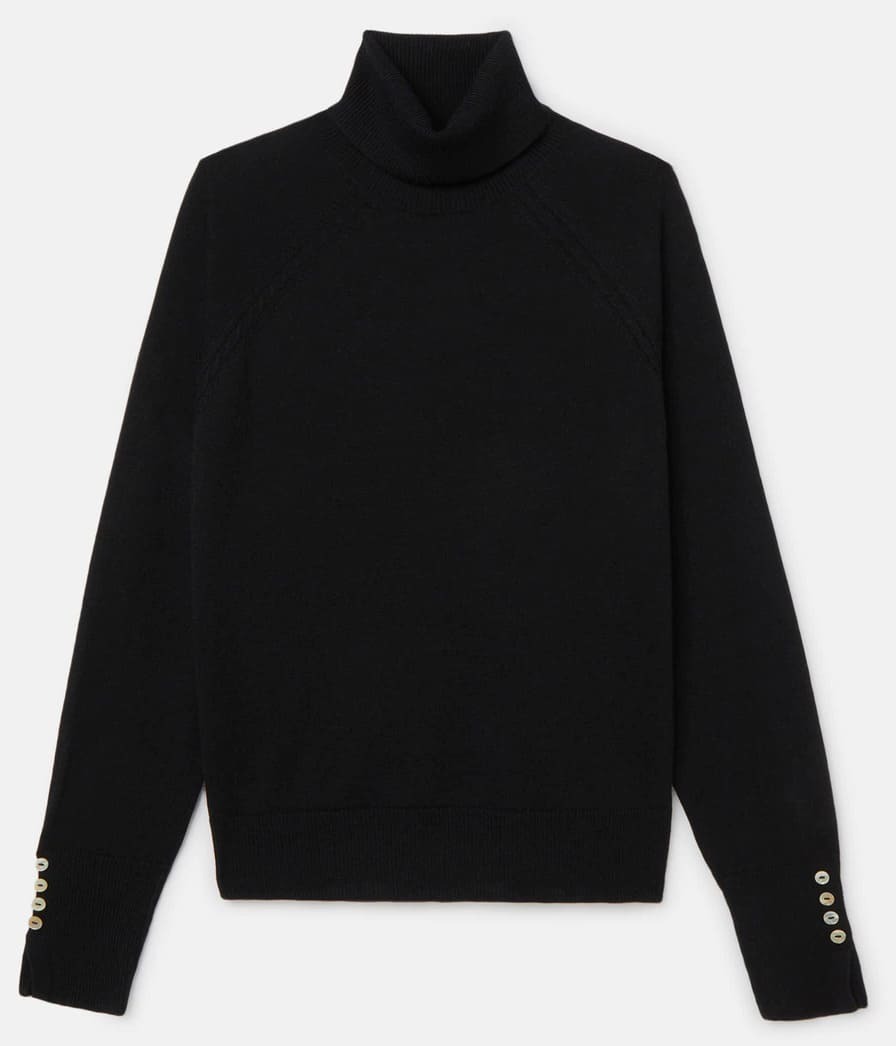 Jersey de mujer cuello cisne y botones TINTORETTO