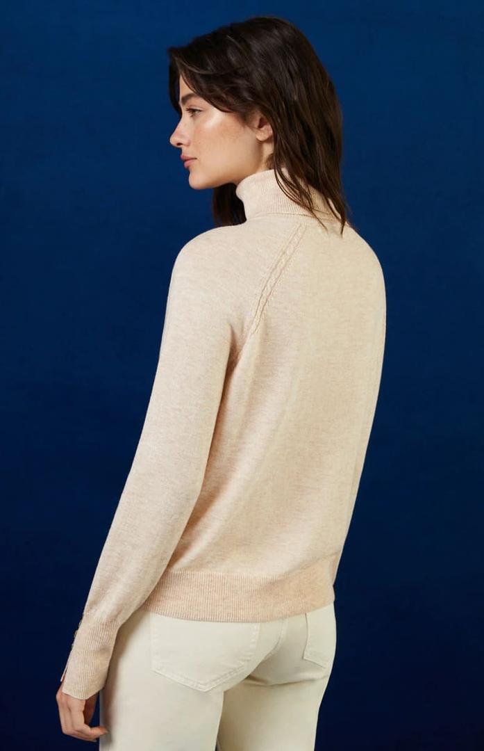 Jersey de mujer cuello cisne y botones TINTORETTO