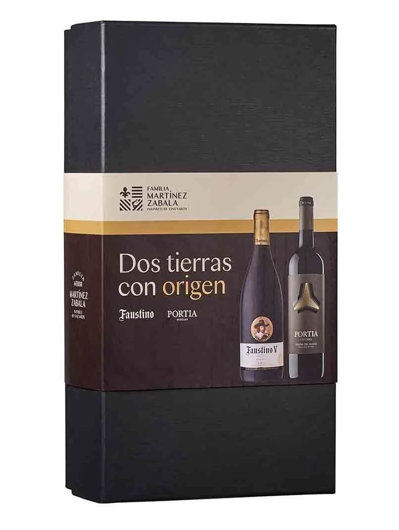 Pack 2 Faustino Reserva y Portia Crianza Diversas D.O. vino tinto
