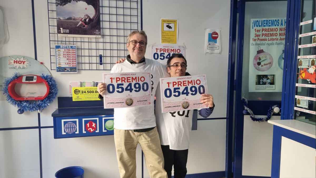 Primer premio de la Lotería de Navidad vendido en Jerez
