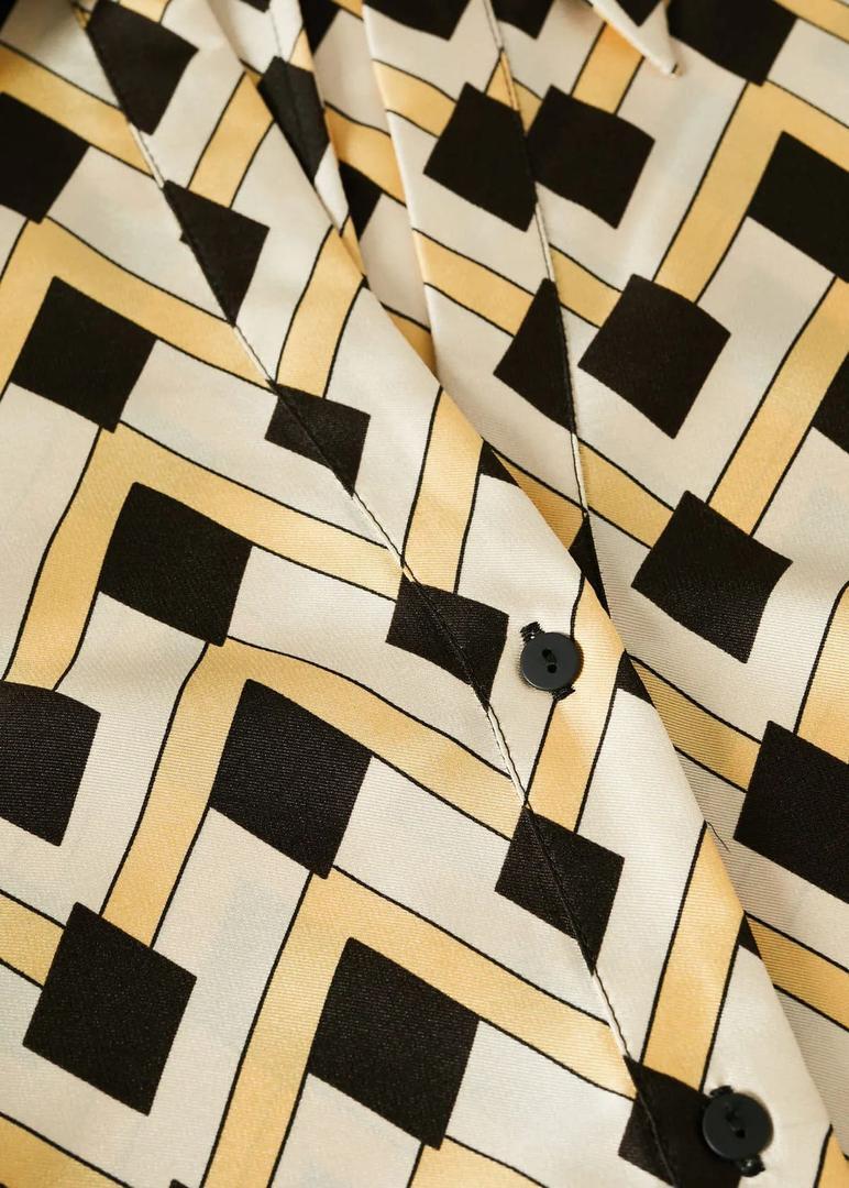 Vestido estampado geométrico