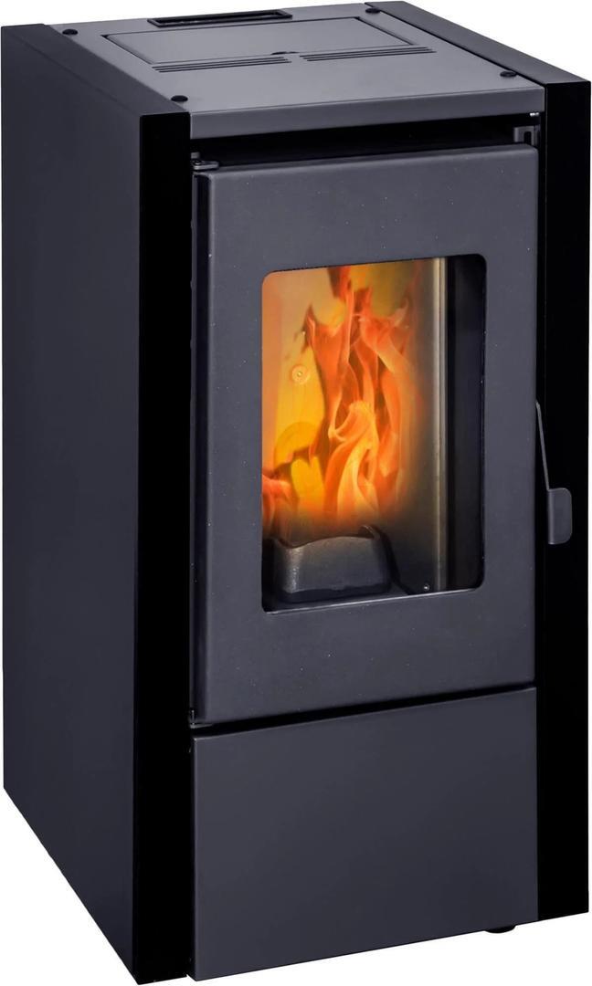 Estufa de pellet WATT 6 kW negro