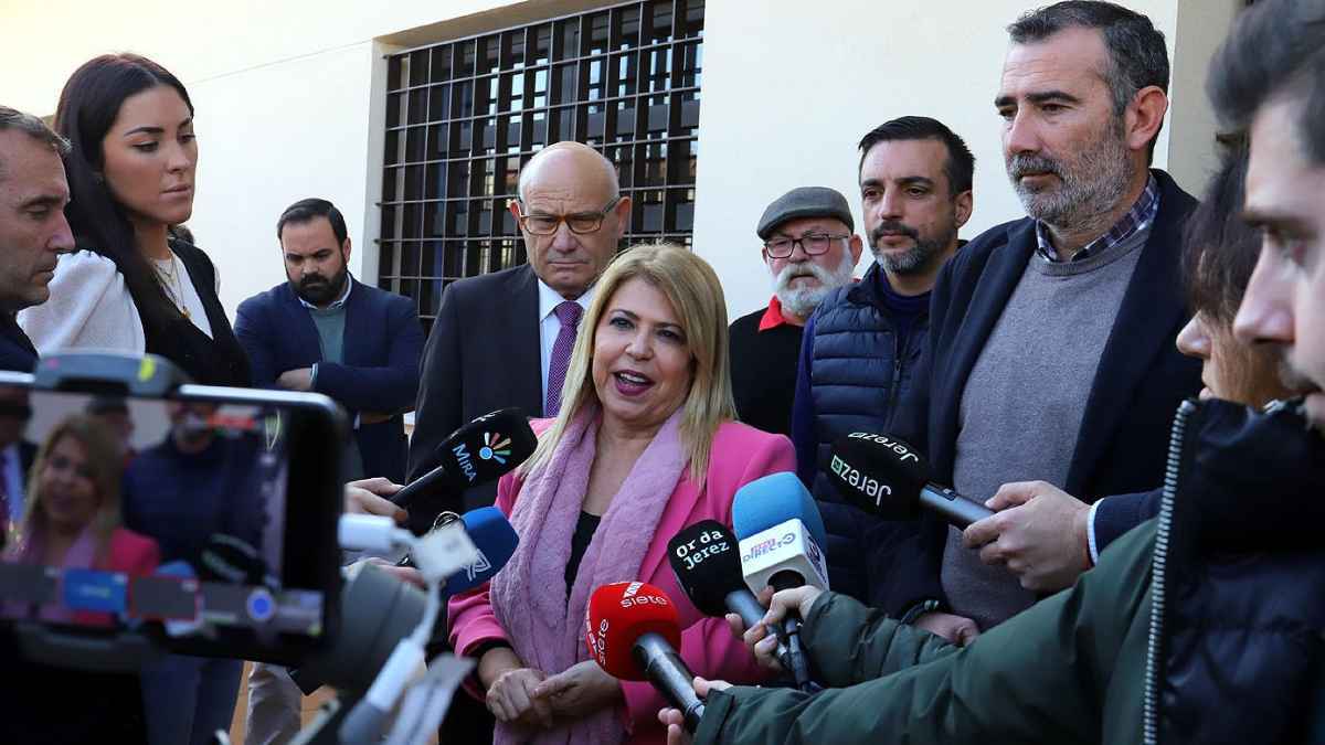Mamen Sánchez durante la presentación de las obras entre San José Obrero y Guadalcacín