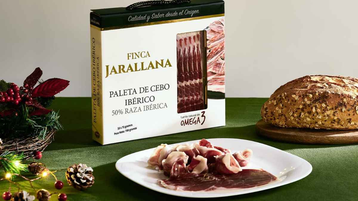 Jamón ibérico en lonchas de La Nevera Española de Finca Jarallana