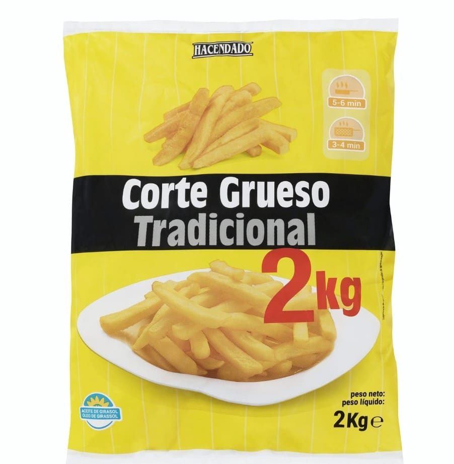 Patatas corte grueso Hacendado