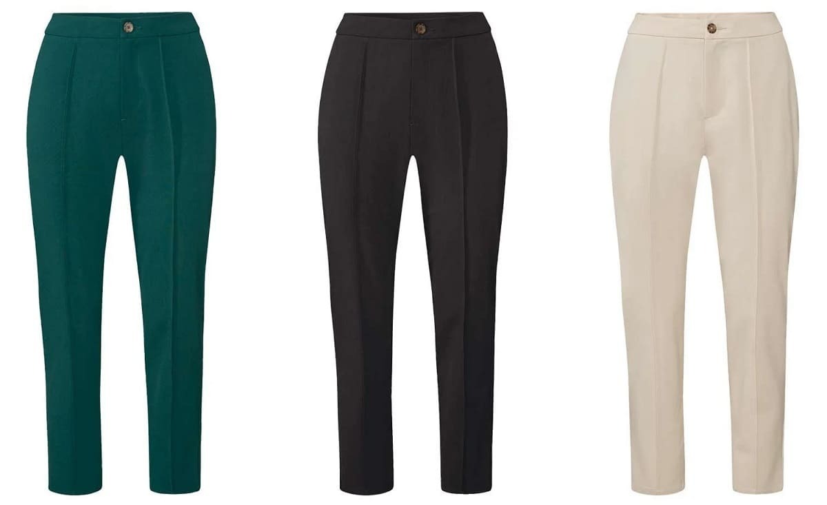 Pantalón con raya pespunteada de Lidl 