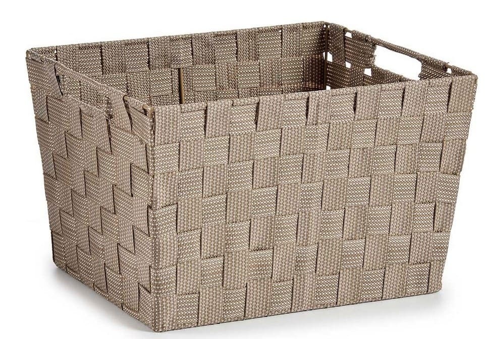 Cesta de tela trenzada