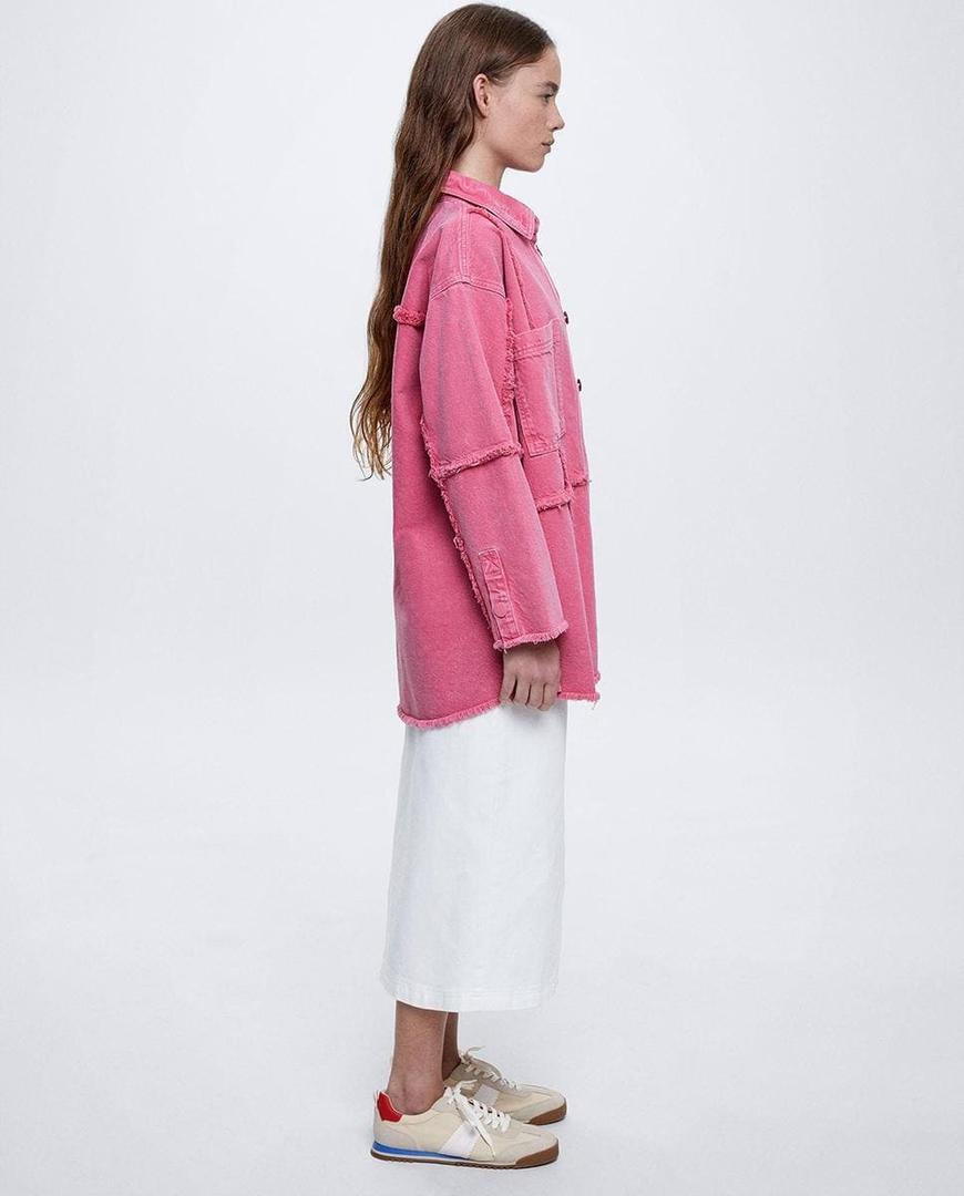 Chaqueta de mujer vaquera con bolsillos lisa Parfois en El Corte Inglés