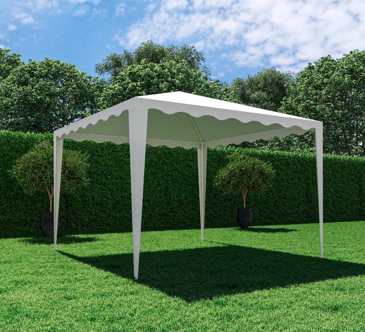 Cenador de acero Pico blanco