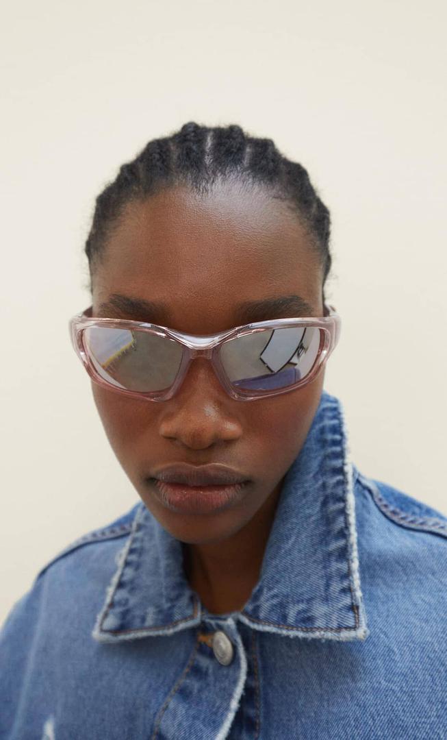 Gafas de pasta con cristales de color