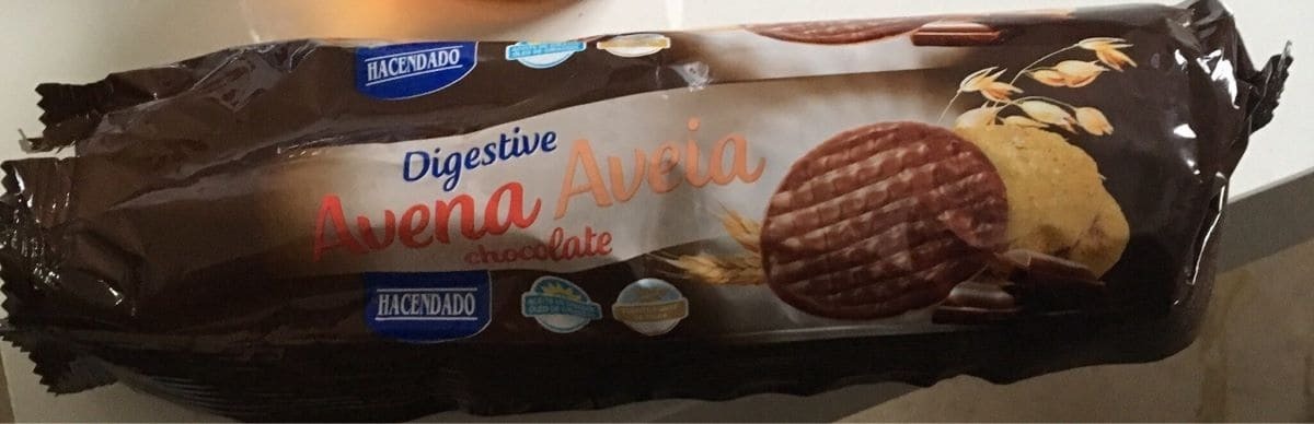Galletas Digestive de avena con chocolate