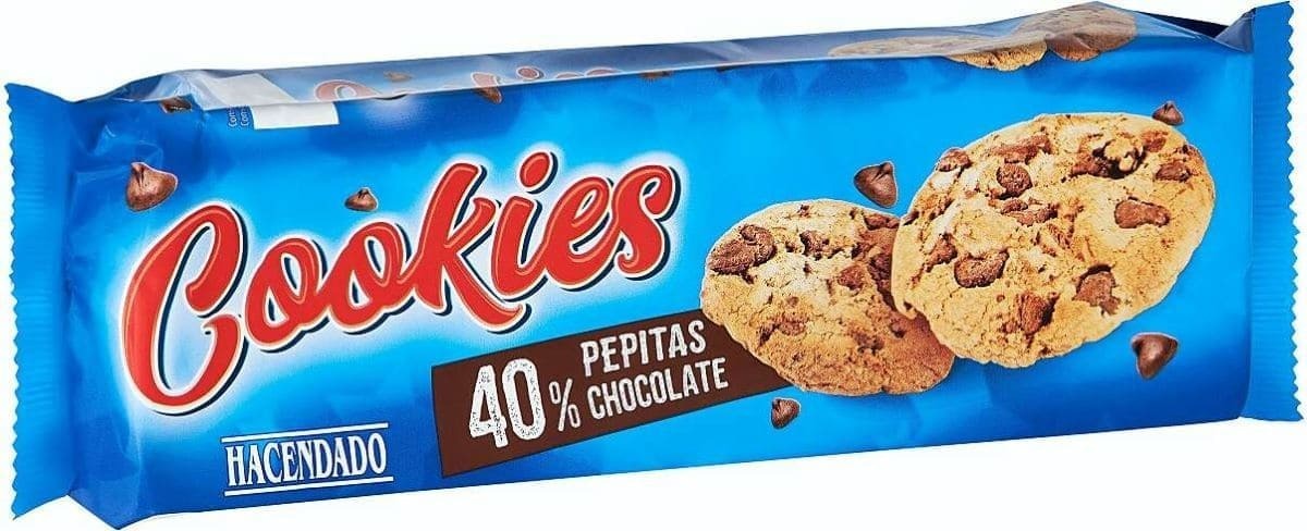 Galletas Cookies con pepitas de chocolate