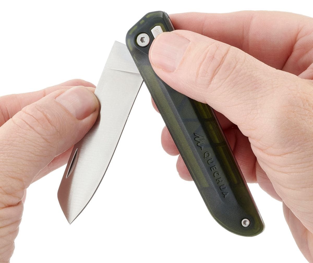Navaja de camping con bloqueo seguridad Quechua MH100