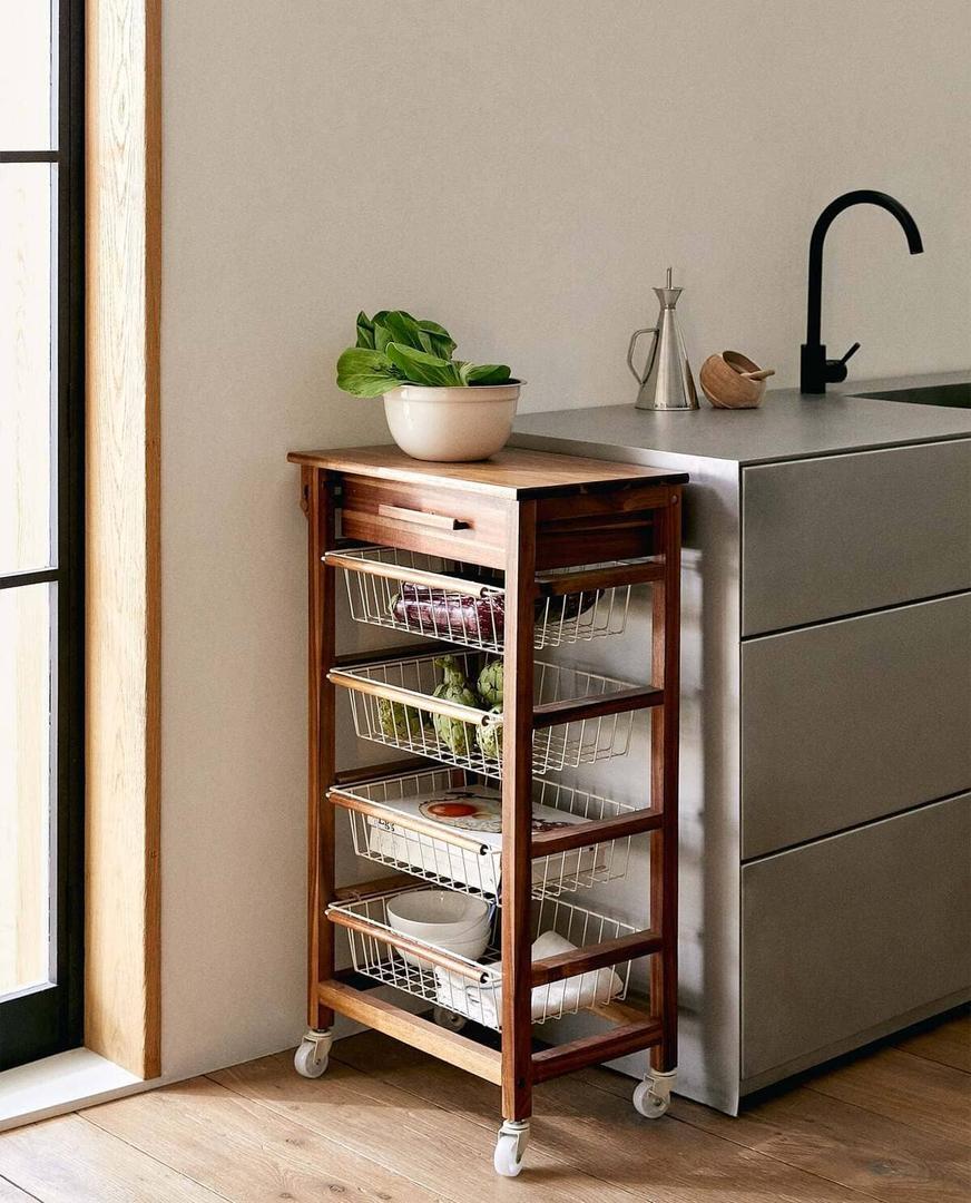 Mueble de almacenaje con ruedas