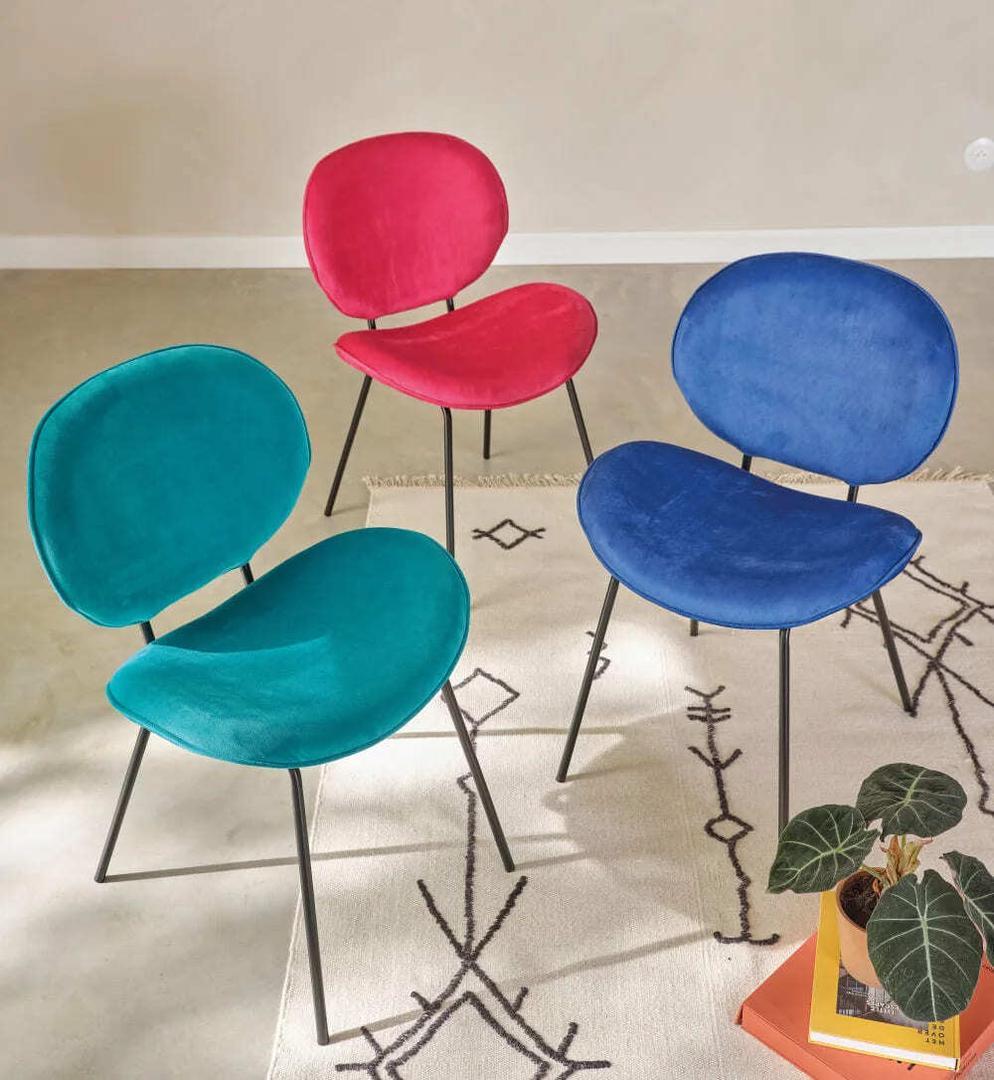 Silla de terciopelo LUNA