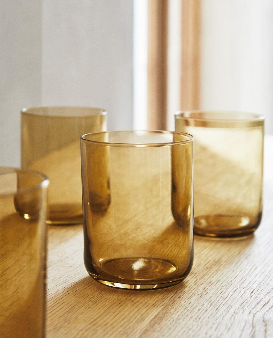 Vaso de vidrio a color