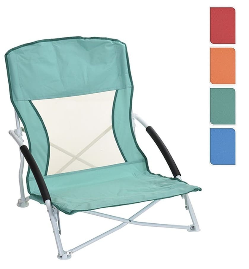 Silla de playa de colores surtidos