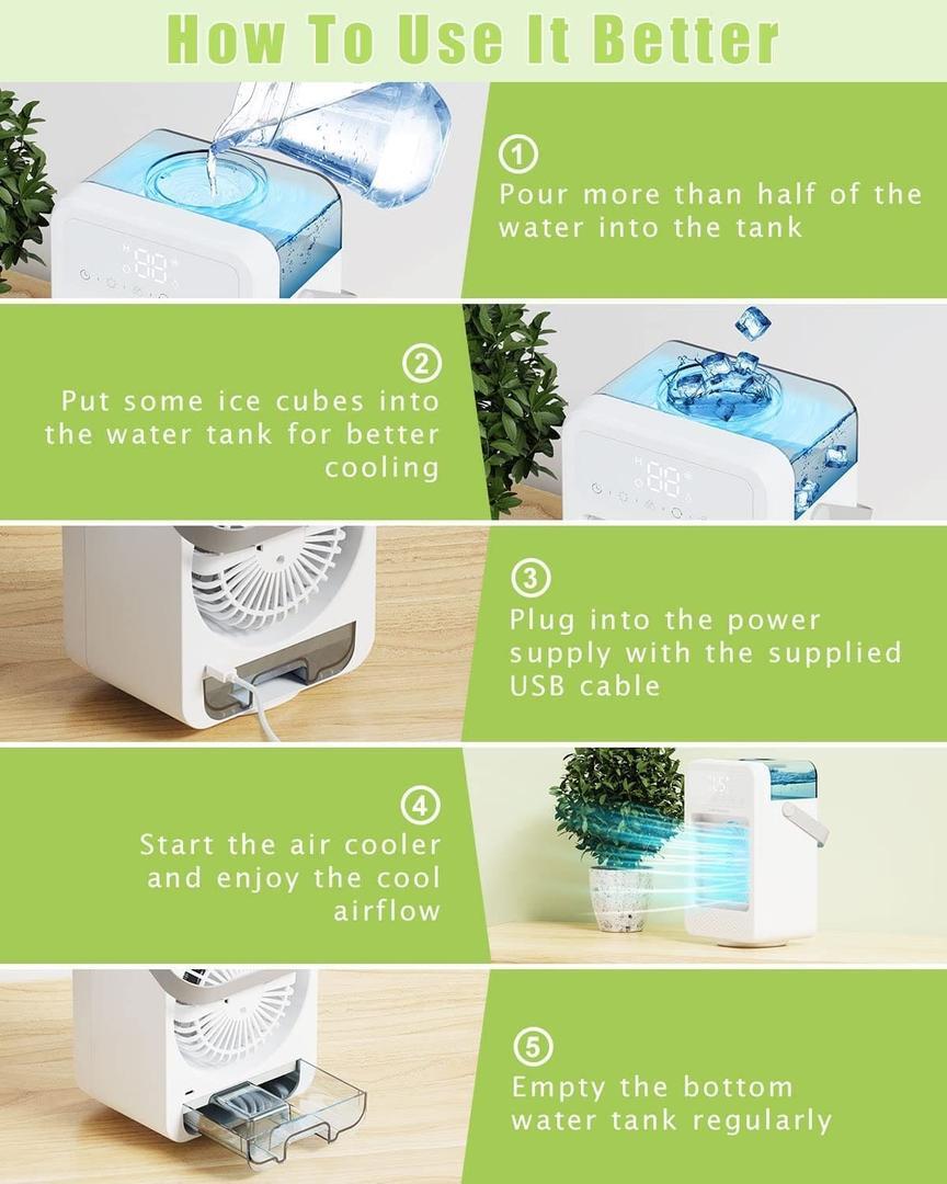 Aire acondicionado portátil y silencioso LIPONTAN en Amazon