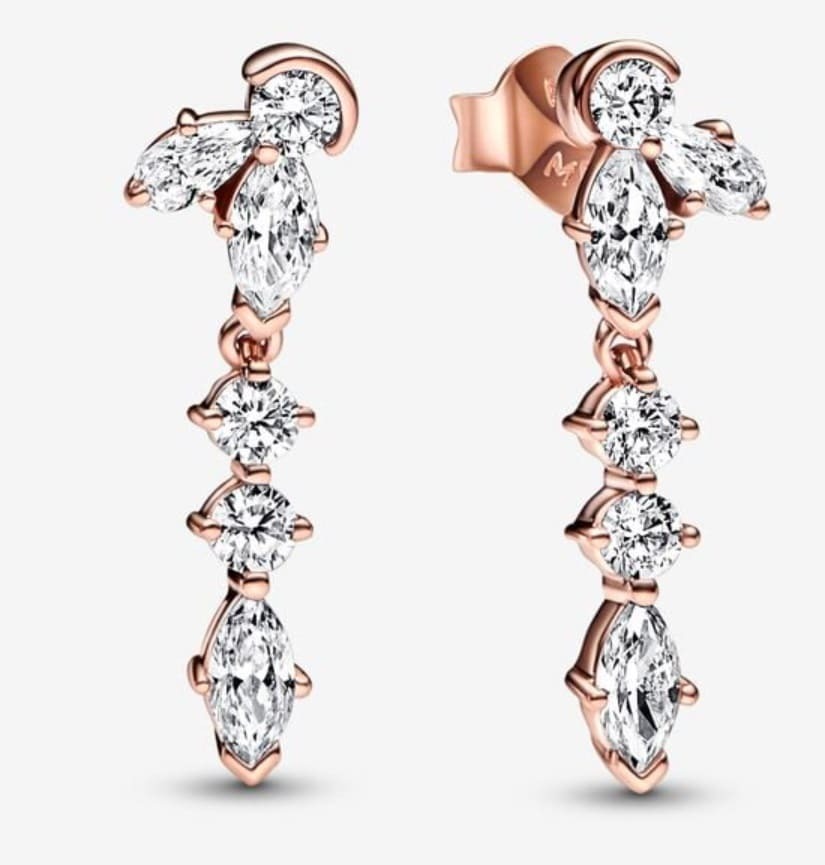 Pendientes colgantes herbario brillante de Pandora