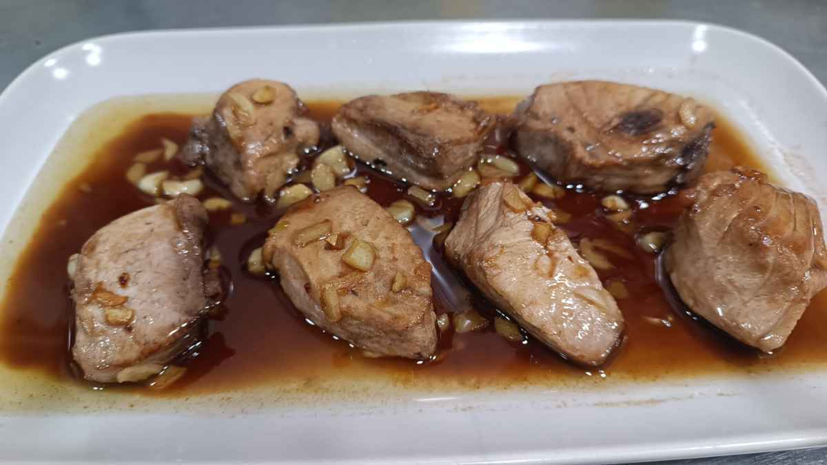 Atún rojo de almadraba con reducción al Pedro Ximénez del Restaurante El Molino