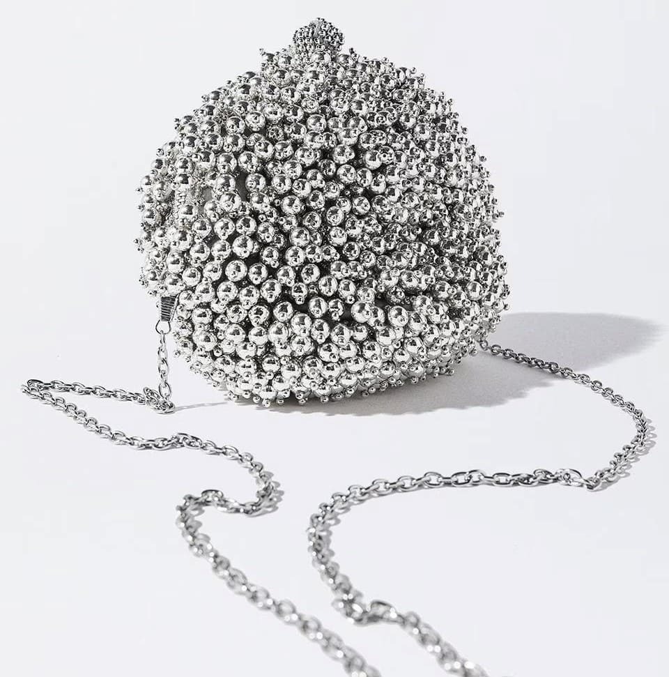 Bolso de fiesta convertible a bandolera con abalorios Parfois