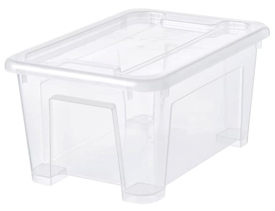 Caja transparente con tapa SAMLA