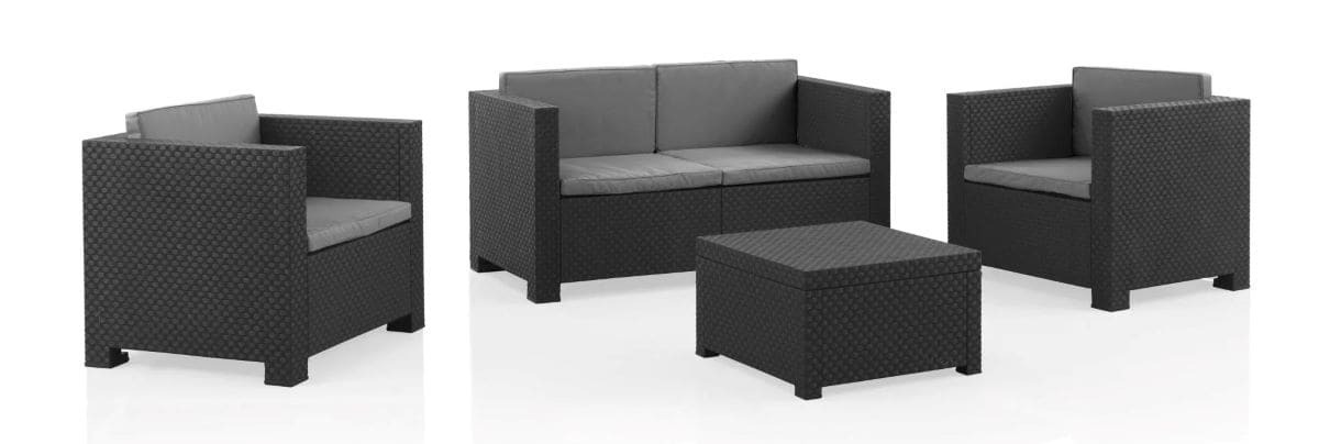 Conjunto de jardín DIVA Mediterráneo de 4 plazas de Leroy Merlin