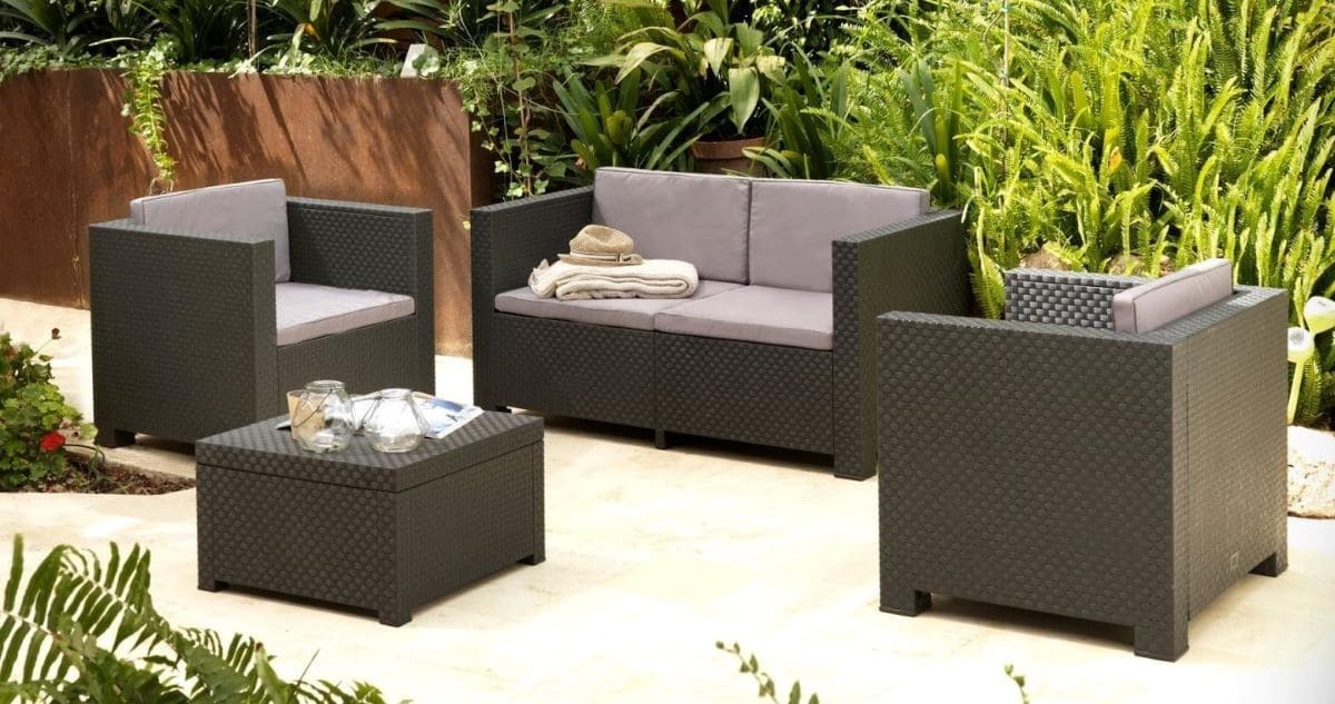 Conjunto de jardín DIVA Mediterráneo de 4 plazas de Leroy Merlin