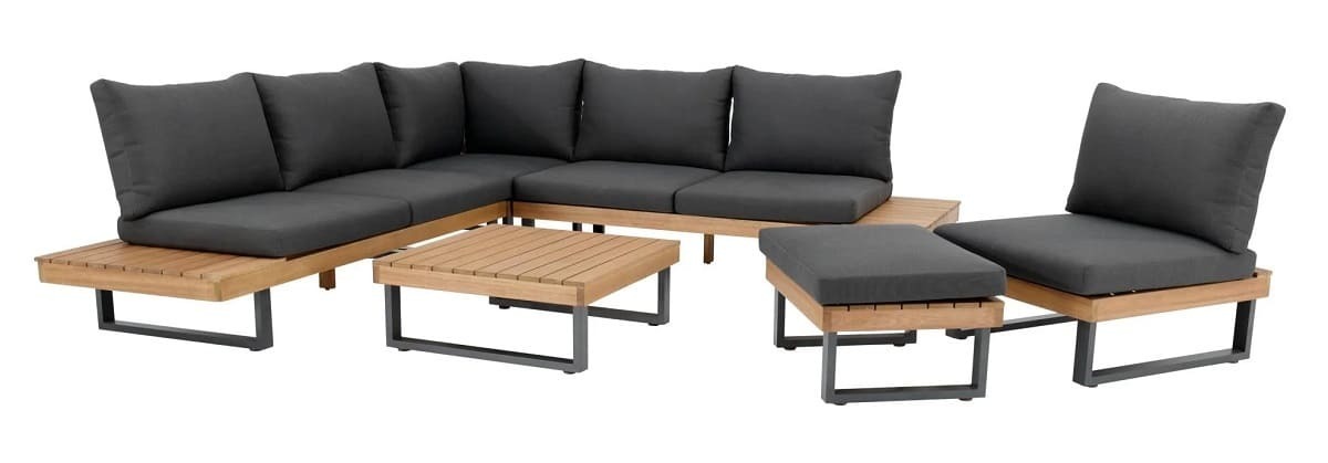 Sofá de exterior izquierdo serie Nilo de Leroy Merlin