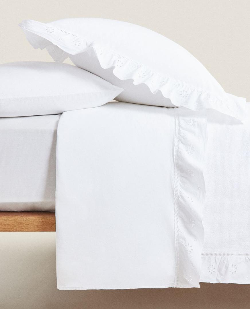 Sábana encimera con volantes