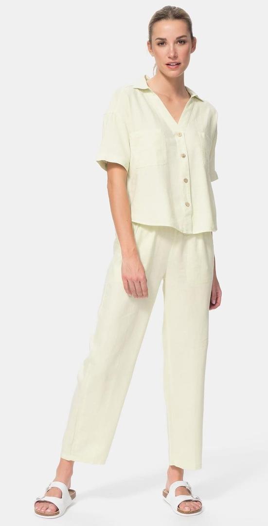 Conjunto de lino verde manzana en Carrefour