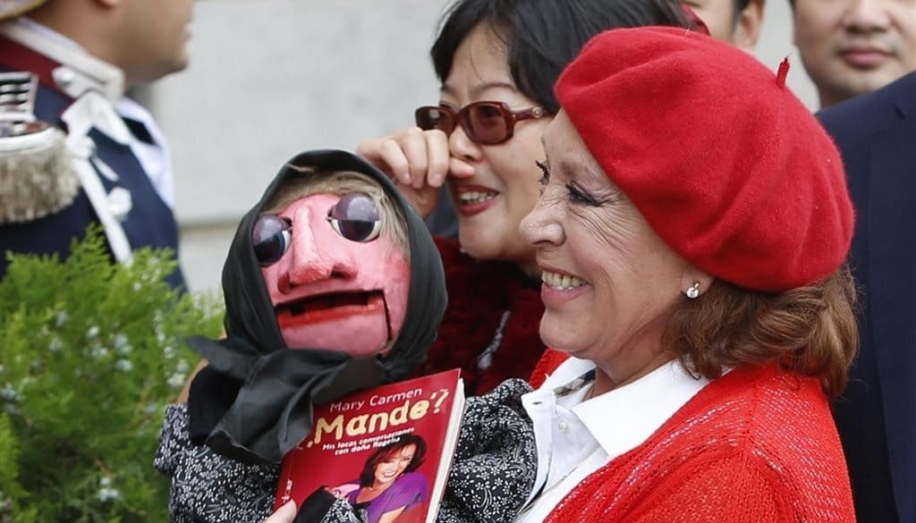 Mari Carmen, en una de sus últimas apariciones públicas